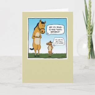 Cartes Humour Cheval D Anniversaire Zazzle Be