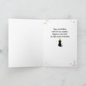 Carte d'anniversaire drôle pour chat (Intérieur)