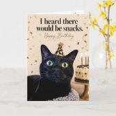 Carte d'anniversaire drôle pour chat (Fleur jaune)