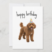 Carte d'anniversaire drôle pour chien – Cadeau pou (Devant)