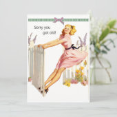 Carte d'anniversaire drôle pour elle (Debout devant)