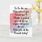 Carte d'anniversaire drôle pour fils ou fille (Fleur jaune)