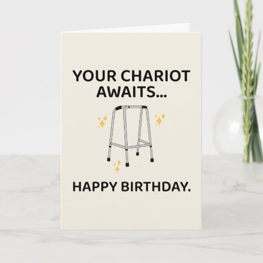 Carte d'anniversaire drôle pour les hommes femmes  (Devant)