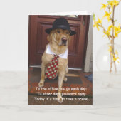 Carte d'anniversaire drôle pour mari (Fleur jaune)