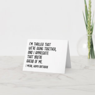 Carte d'anniversaire drôle pour mari, petit ami, a