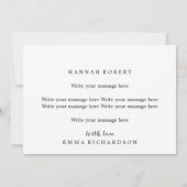 Carte d'anniversaire drôle pour papa cher de la fi (Dos)