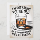 Carte d'anniversaire drôle pour Papa Grand-père Wh (Devant)