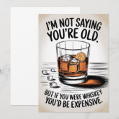 Carte d'anniversaire drôle pour Papa Grand-père Wh (Devant / Derrière)