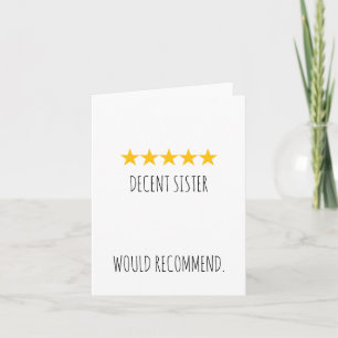 Carte d'anniversaire drôle pour sœur (Thème de cri