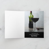Carte d'anniversaire drôle pour vin (Intérieur)