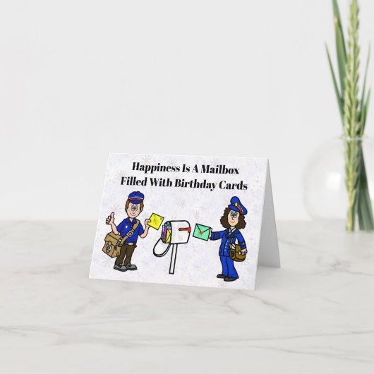 Carte d'anniversaire drôle reçue par la poste & fa (Devant)