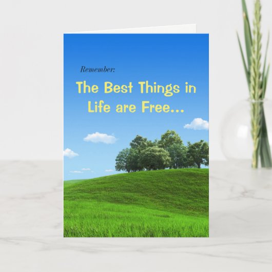 Carte d'anniversaire drôle si donner de l'argent o (Devant)