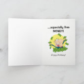 Carte d'anniversaire drôle si donner de l'argent o (Intérieur)