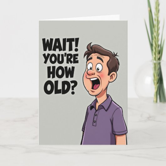 Carte d'anniversaire drôle surprise (Devant)