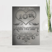 Carte d'anniversaire du 10e Mariage (Devant)