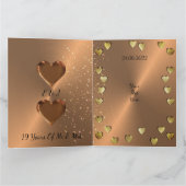 Carte d'anniversaire du 19e Mariage en bronze pers (Intérieur)