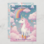 Carte d'anniversaire du 1er anniversaire de la lic (Devant / Derrière)