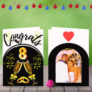 Carte d'anniversaire du 8e Mariage Bronze Couple