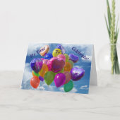 Carte d'anniversaire du ballon (Devant)