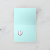 Carte d'anniversaire du baseball (Intérieur)