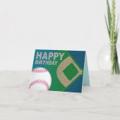 Carte d'anniversaire du baseball (Devant)