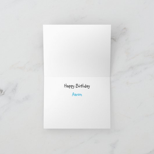 Carte d'anniversaire du bateau de pirate (Intérieur)