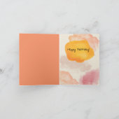 Carte d'anniversaire du bouquet de fleurs (Intérieur)