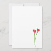 Carte d'anniversaire du bouquet de fleurs (Dos)