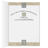 Carte d'anniversaire du bureau de création G (Intérieur (Droit))