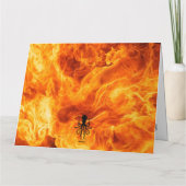 Carte d'anniversaire du camion-feu (Dos)