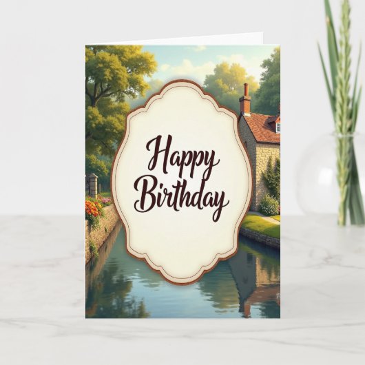 Carte d'anniversaire du Canal Tranquille (Devant)