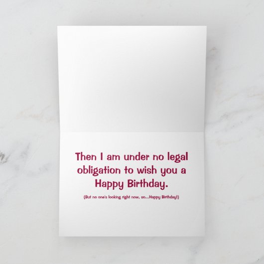 Carte d'anniversaire du certificat de naissance d' (Intérieur)