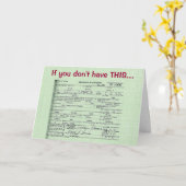 Carte d'anniversaire du certificat de naissance d' (Fleur jaune)