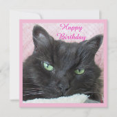 Carte d'anniversaire du chat (Devant)