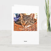 Carte d'anniversaire du chat (Dos)