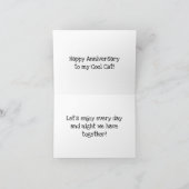 Carte d'anniversaire du chat cool (Intérieur)