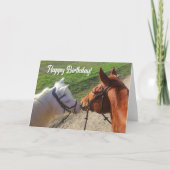 Carte d'anniversaire du cheval (Devant)