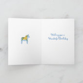 Carte d'anniversaire du Cheval Daffodique (Intérieur)