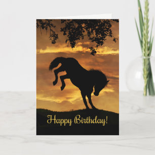 Carte d'anniversaire du Cheval de Bucte Super mign