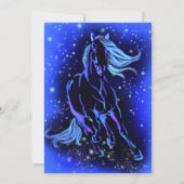 Carte d'anniversaire du cheval de course (Dos)