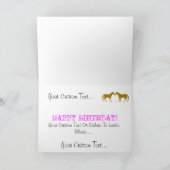 Carte d'anniversaire du cheval rose (Intérieur)
