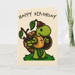 Carte d'anniversaire du chevalier Tortoise