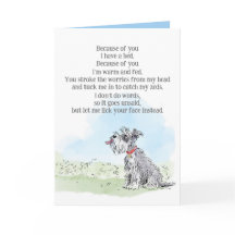 Carte d'anniversaire du chien