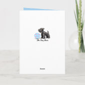 Carte d'anniversaire du chien (Dos)