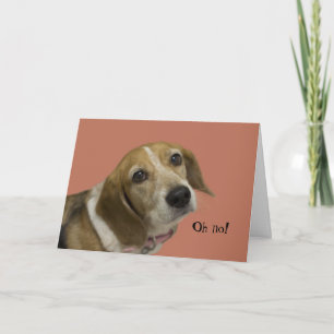 Carte d'anniversaire du chien beagle