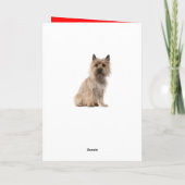 Carte d'anniversaire du Chien Terrier de Cairn (Dos)