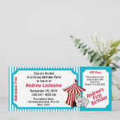 Carte d'anniversaire du cirque (Debout devant)