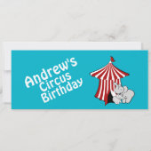 Carte d'anniversaire du cirque (Dos)