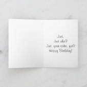 Carte d'anniversaire du clown de blague Knock-Knoc (Intérieur)