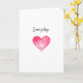 Carte d'anniversaire du coeur "Amour au quotidien" (Fleur jaune)